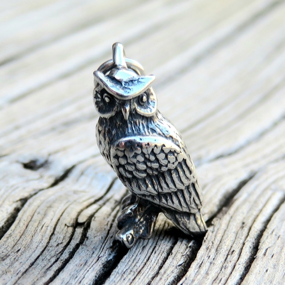 925 Sterling Silver 3D Indian Headdress Charm Made in USA